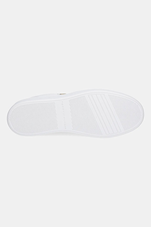 Δερμάτινα sneakers Tommy Hilfiger ESSENTIAL ELEVATED COURT SNEAKER FW0FW08758 λευκό