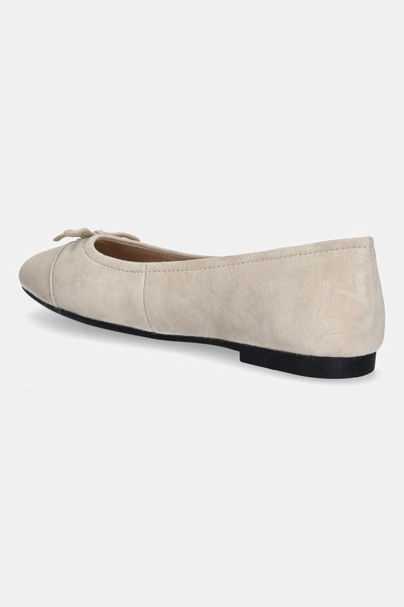Încălțăminte Tommy Hilfiger balerini din piele întoarsă TOE CAP SUEDE BALLERINA FW0FW08909 bej