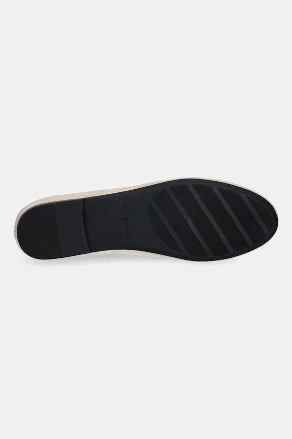 Tommy Hilfiger balerini din piele întoarsă TOE CAP SUEDE BALLERINA FW0FW08909 bej