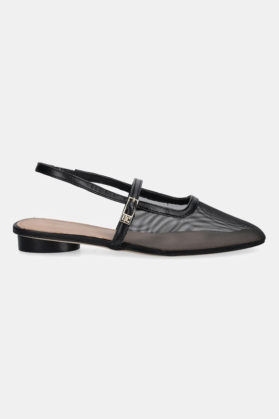 Tommy Hilfiger balerina MESH ROUND HEEL BALLERINA FW0FW08962 fekete AW25