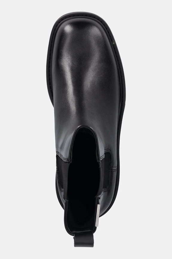 Kožené topánky chelsea Calvin Klein Jeans COMBAT MID CHELSEA BOOT HW LTH čierna YW0YW01869
