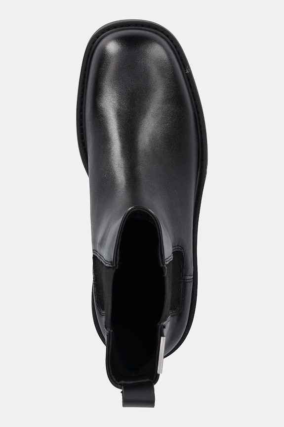 Kožené topánky chelsea Calvin Klein Jeans COMBAT MID CHELSEA BOOT HW LTH čierna YW0YW01869