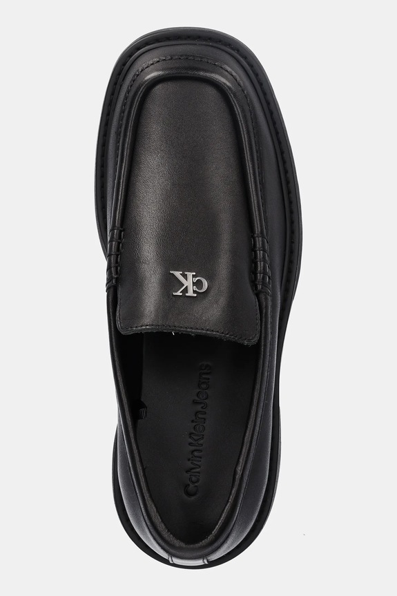 Calvin Klein Jeans mocassini COMBAT LOAFER HW LTH nero YW0YW01862
