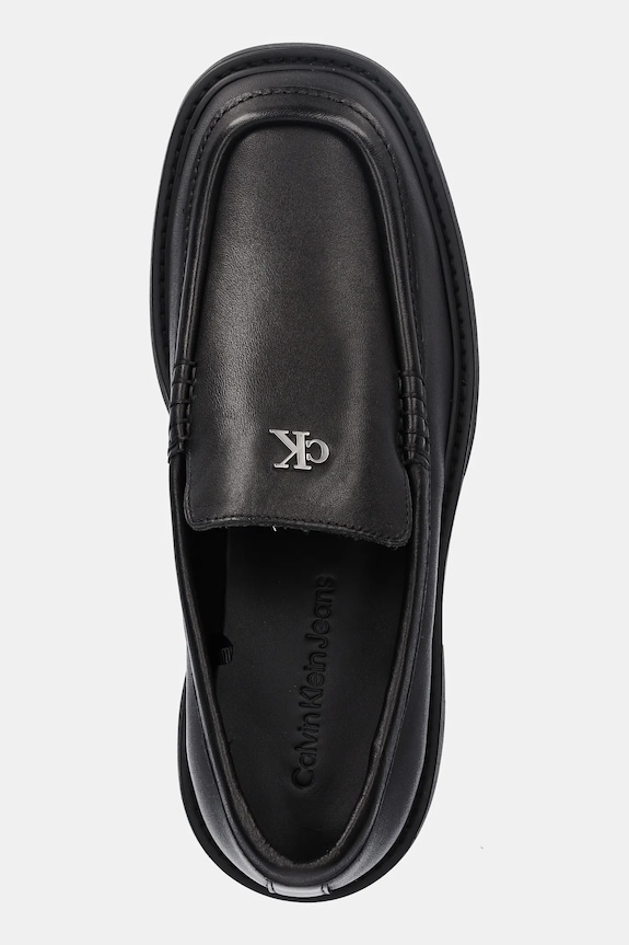 Calvin Klein Jeans mocassini COMBAT LOAFER HW LTH nero YW0YW01862