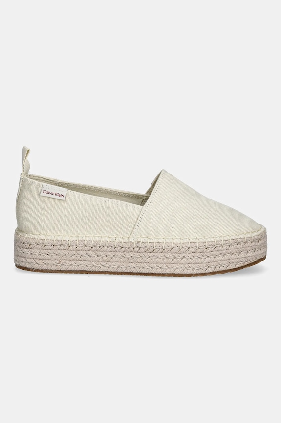 Calvin Klein Jeans espadryle PLATFORM ESPADRILLE ML CS YW0YW01871 beżowy AW25