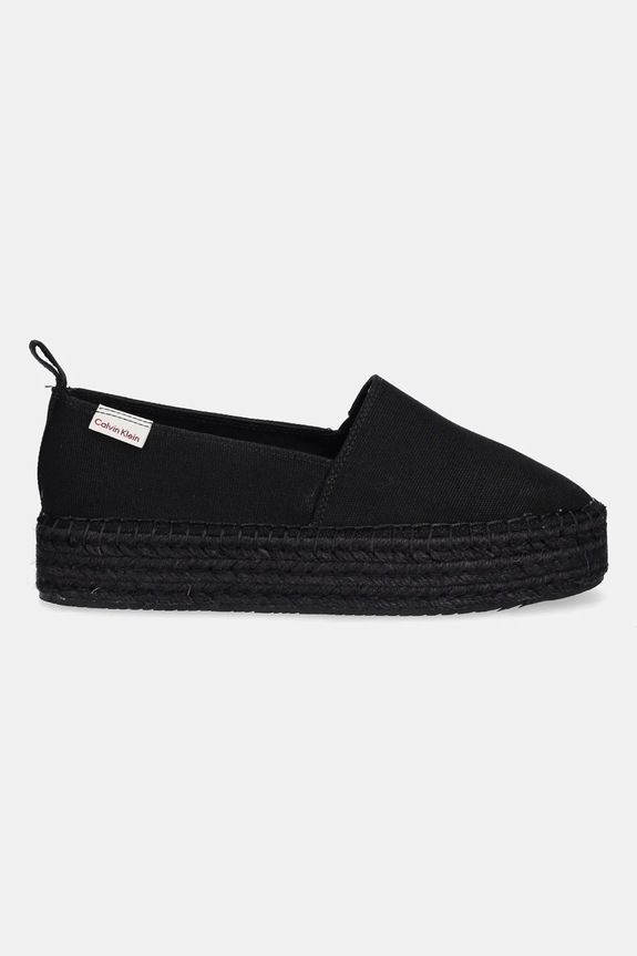 Εσπαντρίγιες Calvin Klein Jeans PLATFORM ESPADRILLE ML CS YW0YW01871 μαύρο AW25