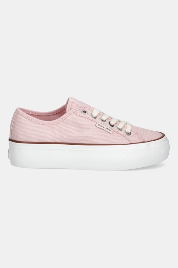 Tenisky Calvin Klein Jeans VULC FLATFORM CTN LOGO TAG YW0YW01838 růžová AW25
