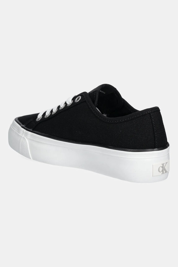 Obutev Teniske Calvin Klein Jeans VULC FLATFORM CTN LOGO TAG YW0YW01838 črna