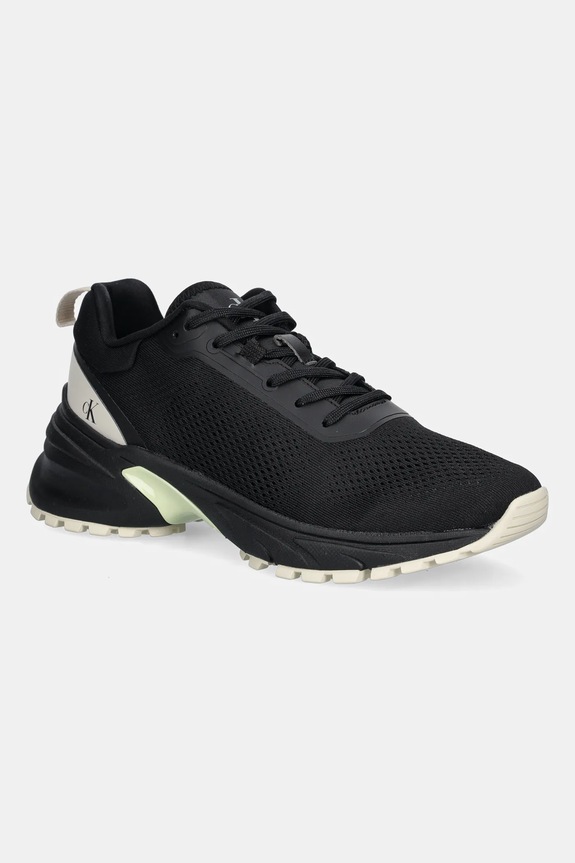 Sneakers Calvin Klein Jeans HIKE RUNNER MG TECH KNIT συνθετικό μαύρο YW0YW01856