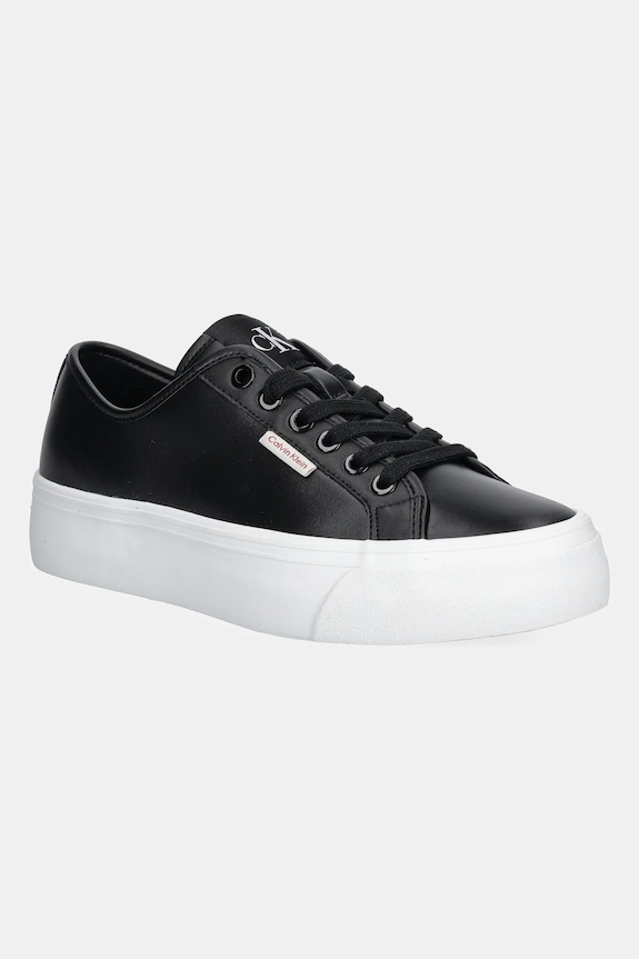 Calvin Klein Jeans sneakersy VULC FLATFORM LTH syntetyczny czarny YW0YW01886