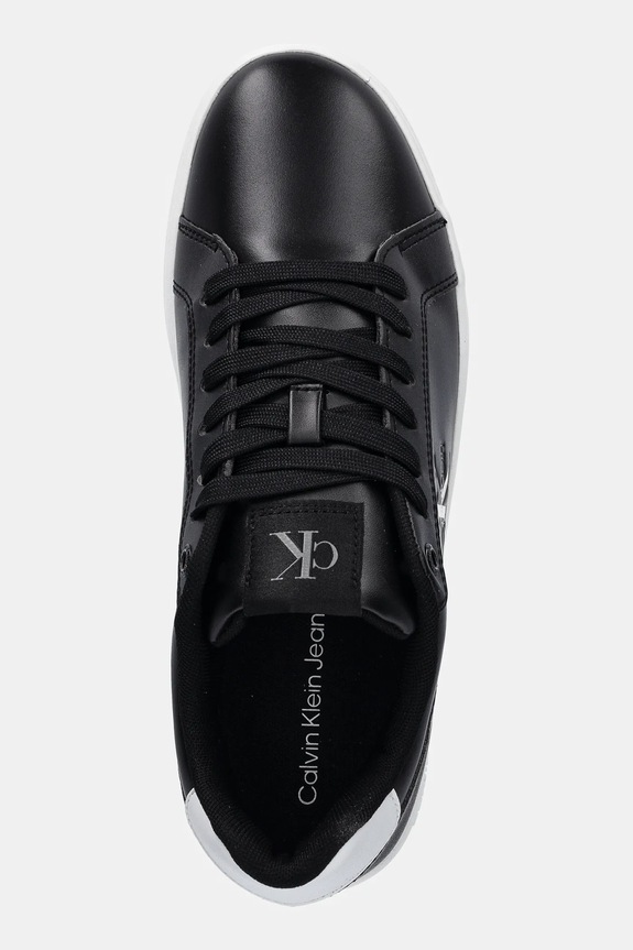 Calvin Klein Jeans sneakersy CLASSIC CUPSOLE MONO LTH WN czarny YW0YW01902
