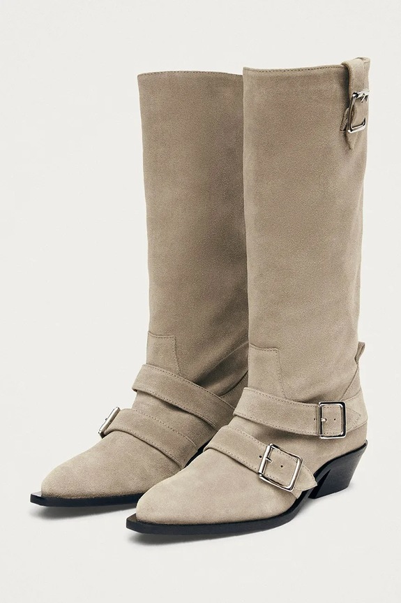 Замшевые сапоги Alohas Ryder S100851.01 бежевый AW25