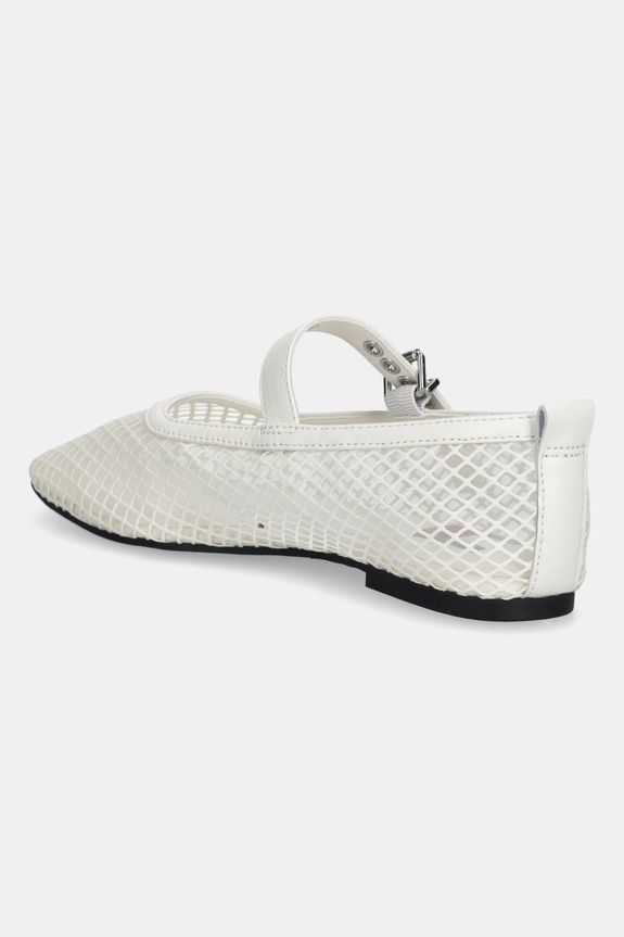 Obuwie Tommy Jeans baleriny TJW MESH MARYJANE BALLERINA EN0EN02872 biały