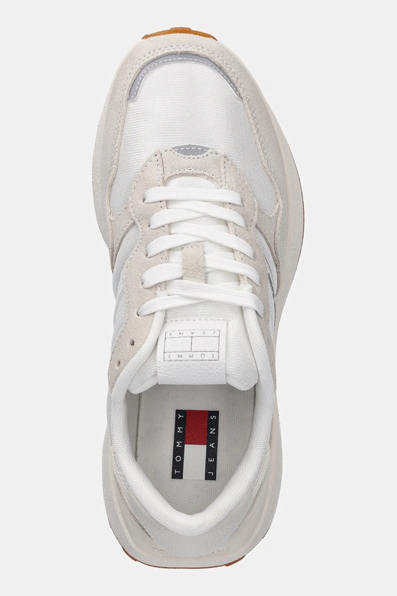 Tenisky Tommy Jeans TJW CLEATED RUNNER béžová EN0EN02788