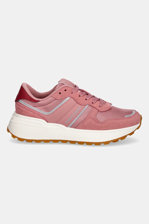 Sneakers Tommy Jeans TJW CLEATED RUNNER EN0EN02788 ροζ AW25
