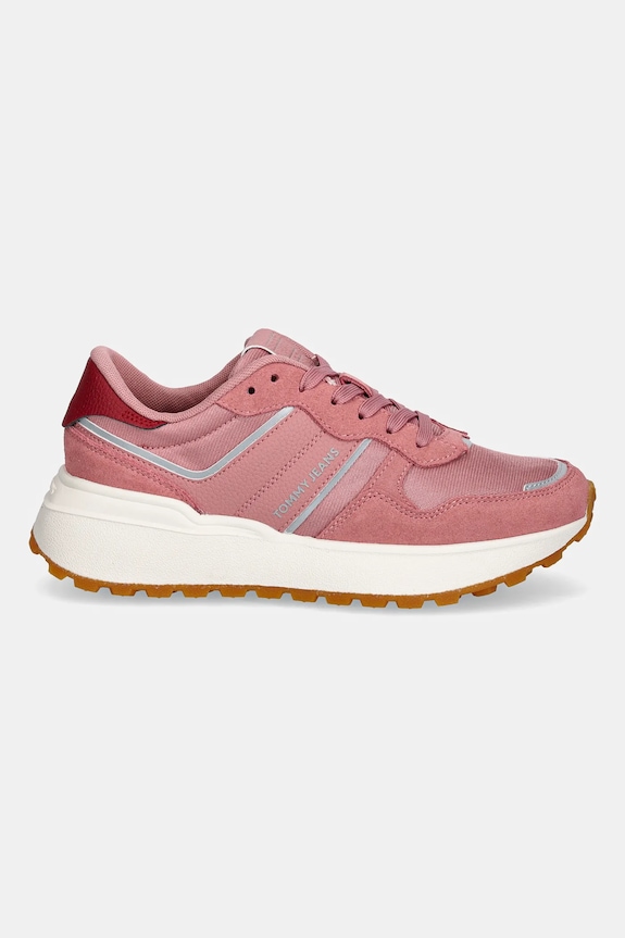 Sneakers Tommy Jeans TJW CLEATED RUNNER EN0EN02788 ροζ AW25