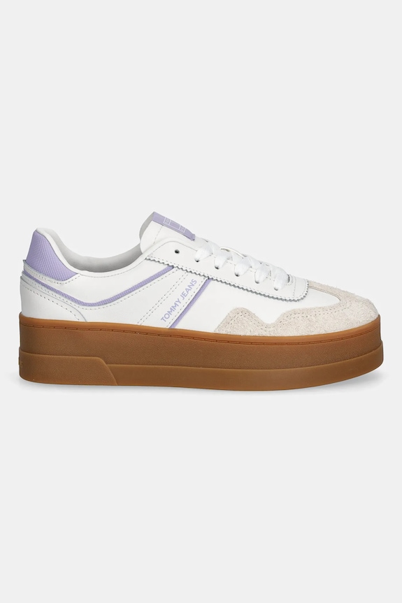 Tommy Jeans sneakers THE GREENWICH FLATFORM EN0EN02807 alb AW25