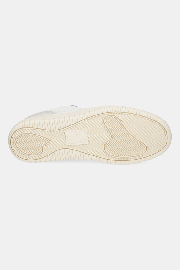 Kožené tenisky Tommy Jeans TJW RETRO BASKET SNEAKER EN0EN02818 bílá