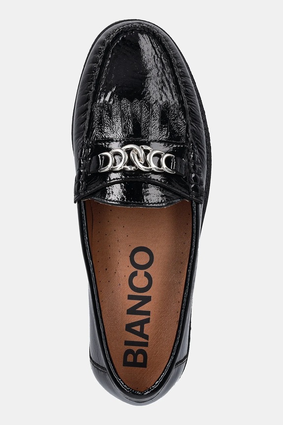 Bianco mocasini de piele BIAPOP negru 11252018