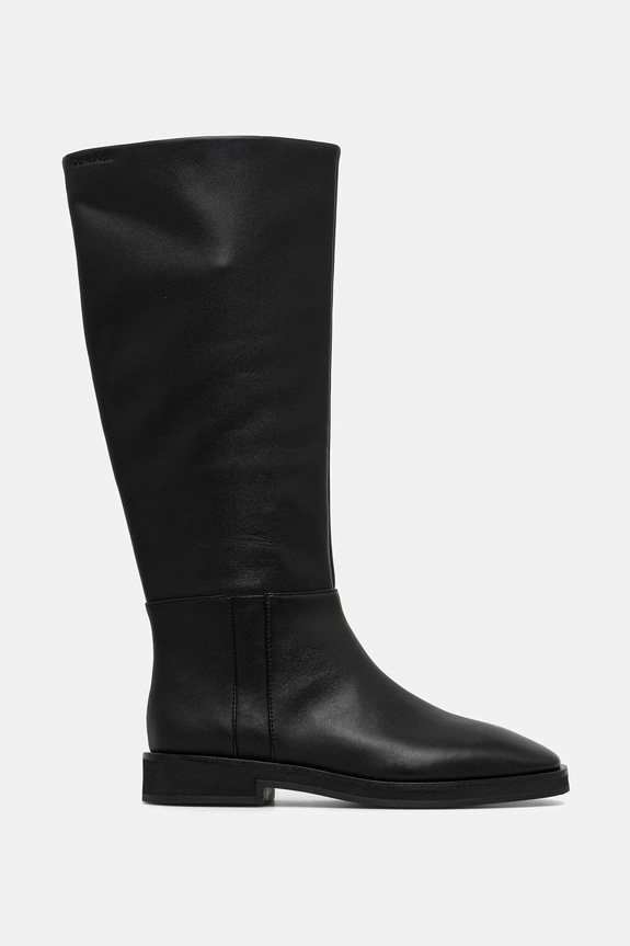 Kožené čižmy Calvin Klein FORMAL UTK BOOT LTH HW0HW02599 čierna NC25