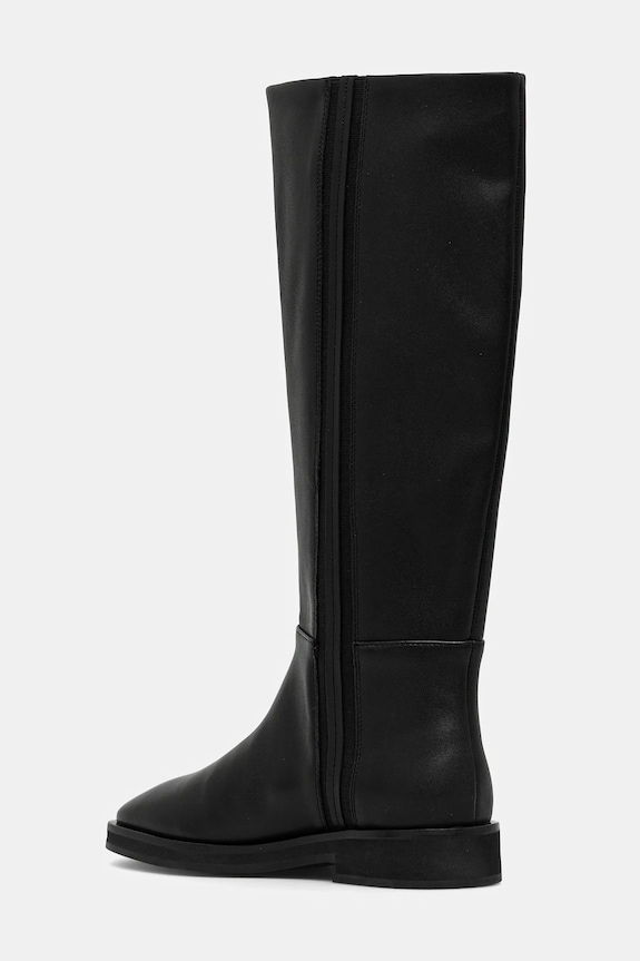 Obuv Kožené čižmy Calvin Klein FORMAL UTK BOOT LTH HW0HW02599 čierna