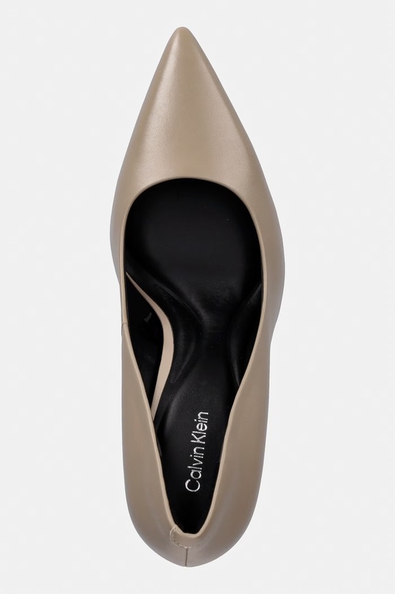 Calvin Klein stiletto din piele ESS STILETTO 90 bej HW0HW02608