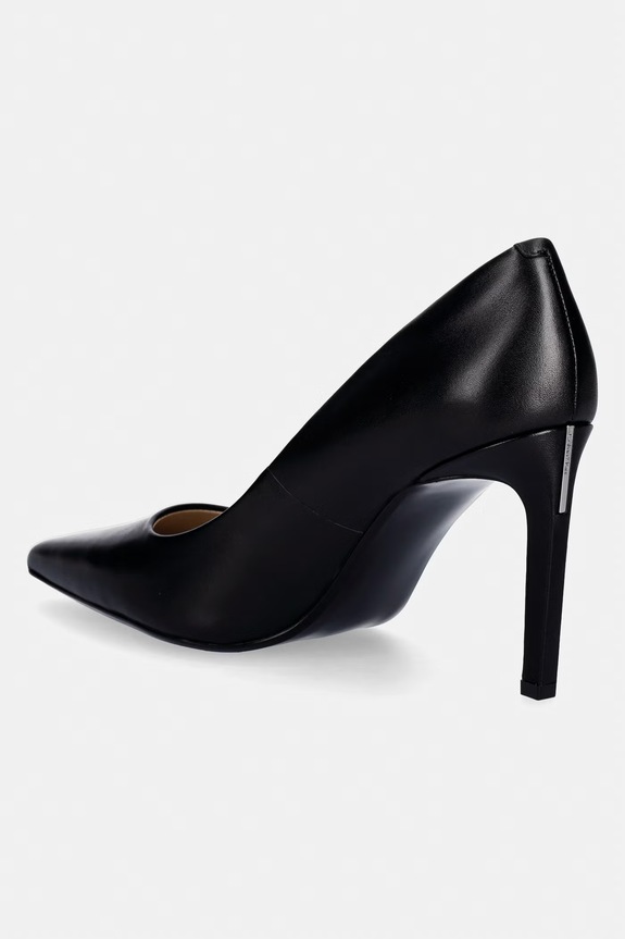 Încălțăminte Calvin Klein stiletto din piele ESS STILETTO 90 HW0HW02608 negru