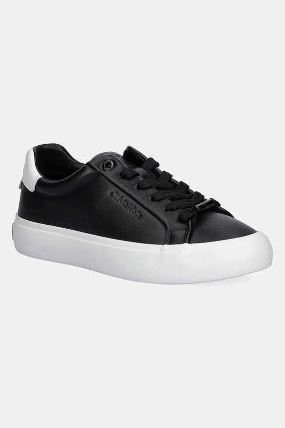 Δερμάτινα sneakers Calvin Klein LACE-UP SNEAKER LTH CK άλλο μαύρο HW0HW02673