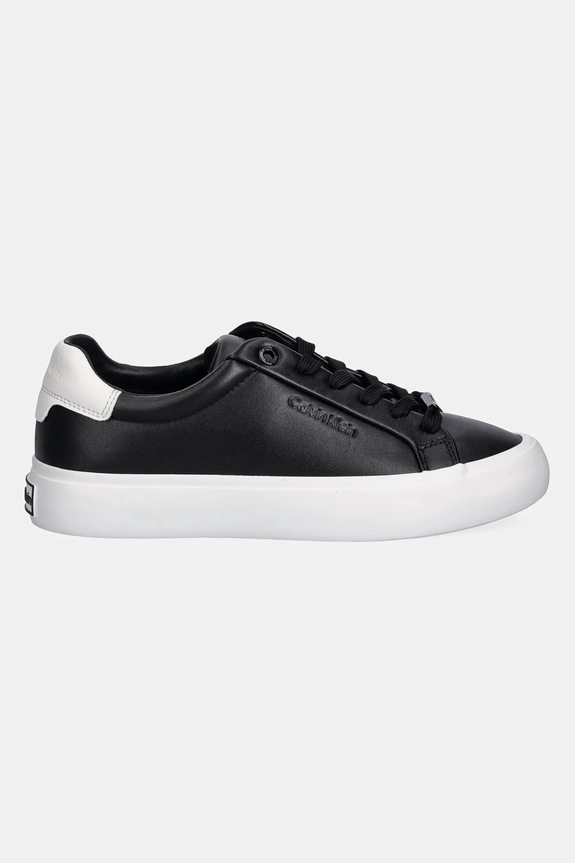 Δερμάτινα sneakers Calvin Klein LACE-UP SNEAKER LTH CK HW0HW02673 μαύρο AW25