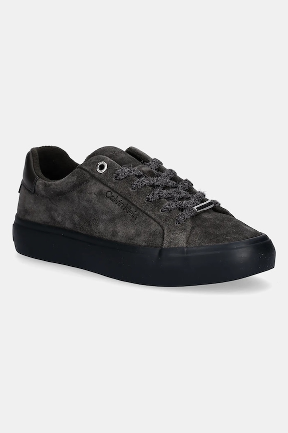 Σουέτ sneakers Calvin Klein LACE-UP SNEAKER SUEDE/WL CK άλλο πράσινο HW0HW02679