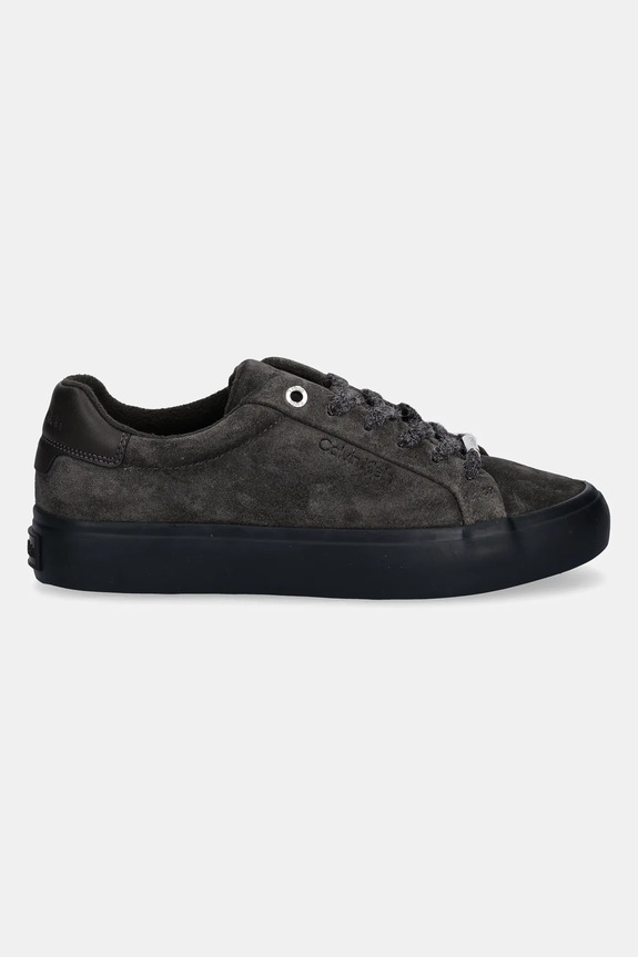 Σουέτ sneakers Calvin Klein LACE-UP SNEAKER SUEDE/WL CK HW0HW02679 πράσινο AW25