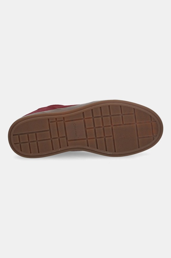Calvin Klein sneakers in pelle LOW PRO CUPS LACE UP HW0HW02683 granata