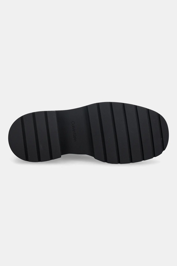 Calvin Klein ghete chelsea de piele CHUNKY HIGH CHELSEA YW0YW01909 negru