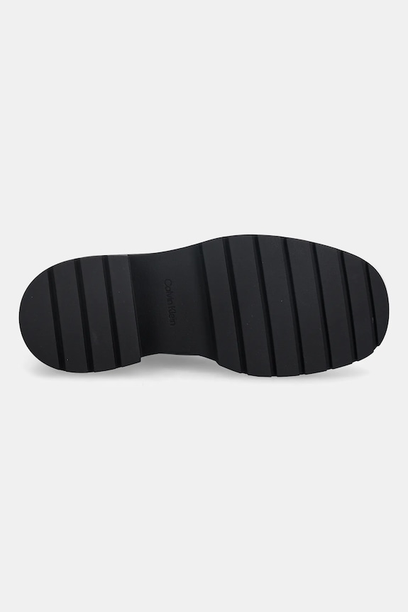 Calvin Klein ghete chelsea de piele CHUNKY HIGH CHELSEA YW0YW01909 negru