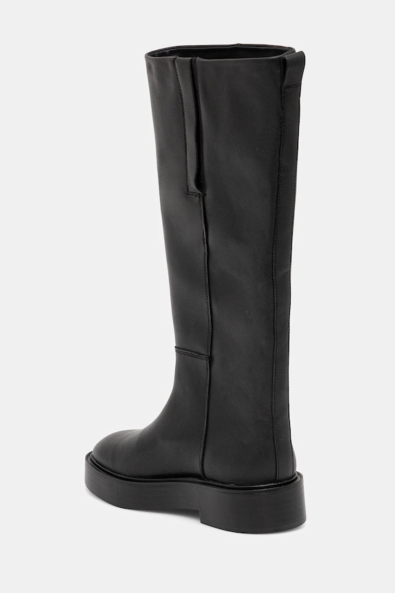 Scarpe Calvin Klein stivali in pelle CONCAVE WELT UKT BOOT LTH YW0YW01910 nero