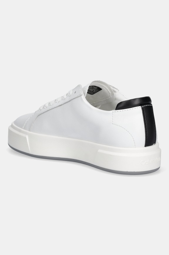 Scarpe Calvin Klein sneakers BASKET LACE UP LTH ML YW0YW01945 bianco