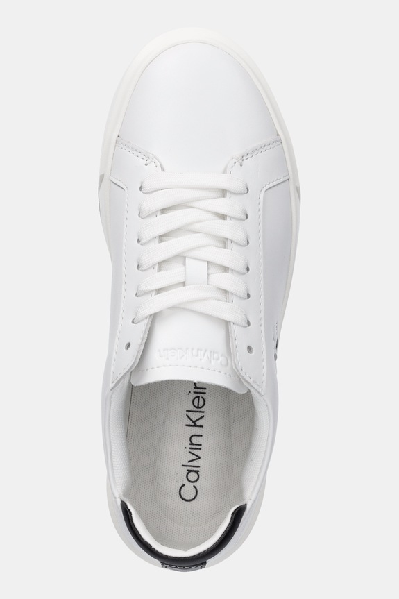 Calvin Klein sneakers BASKET LACE UP LTH ML bianco YW0YW01945