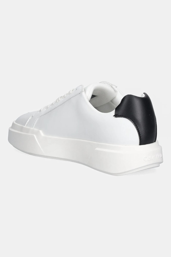 Obuv Kožené tenisky Calvin Klein CHUNKY CUPSOLE LACEUP LTH YW0YW01947 biela