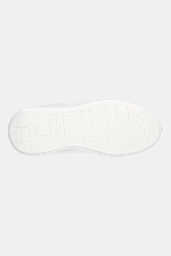 Kožené tenisky Calvin Klein CHUNKY CUPSOLE LACEUP LTH YW0YW01947 biela