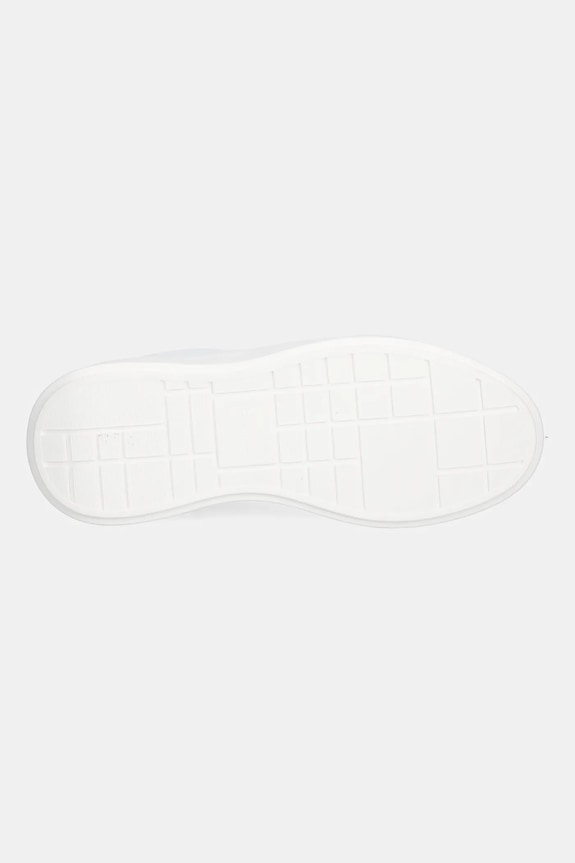 Kožené tenisky Calvin Klein CHUNKY CUPSOLE LACEUP LTH YW0YW01947 biela