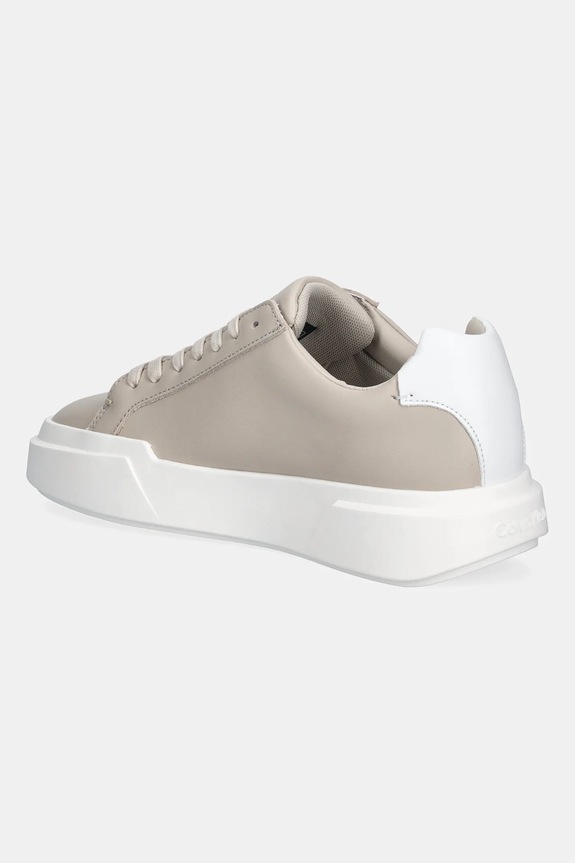 Obutev Usnjene superge Calvin Klein CHUNKY CUPSOLE LACEUP LTH YW0YW01947 bež