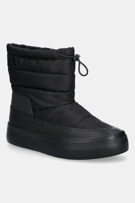 Μπότες χιονιού Calvin Klein VULC FLATF SNOWBOOT NYLON συνθετικό μαύρο YW0YW01977