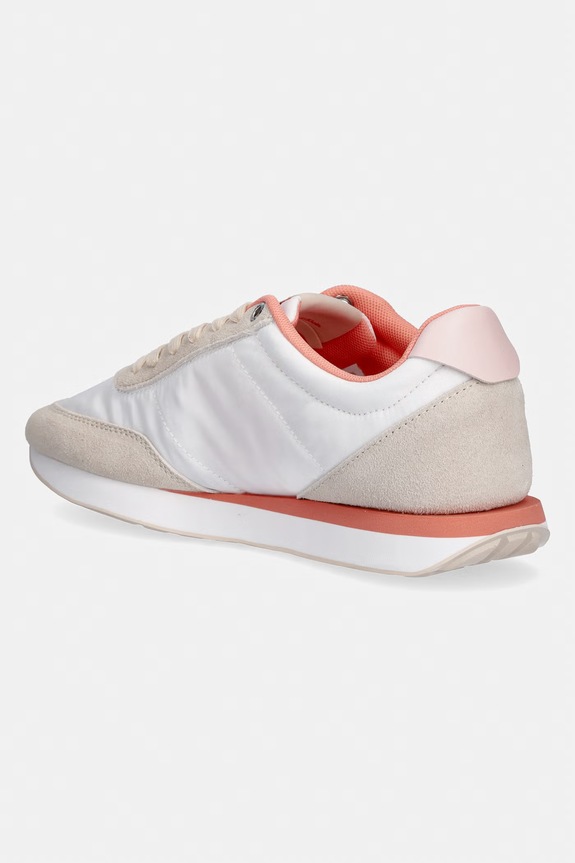 Cipők Calvin Klein RETRO RUNNER LACE UP NYLON MG sportcipő női YW0YW01990 fehér