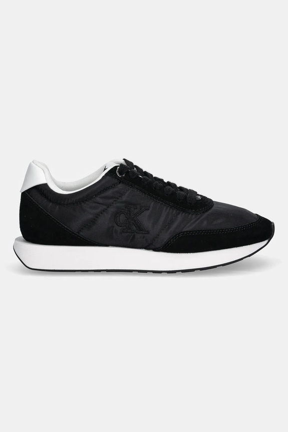 Calvin Klein RETRO RUNNER LACE UP NYLON MG sneakersy damskie YW0YW01990 czarny SS26