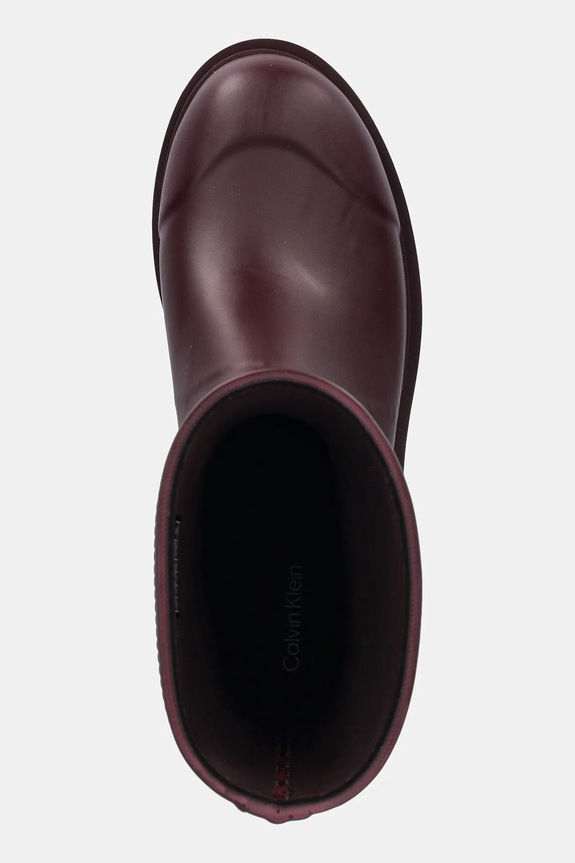 Γαλότσες Calvin Klein MID RAINBOOT RUBBER μπορντό YW0YW02004