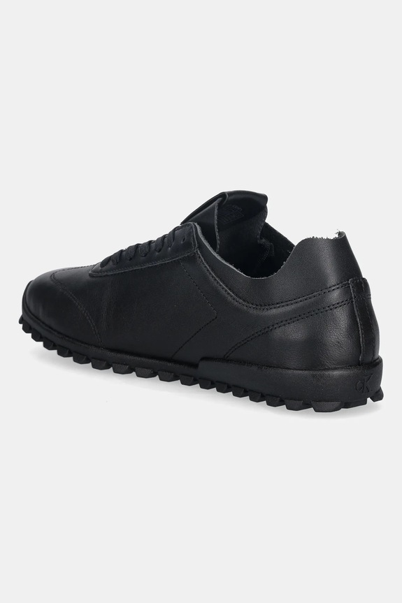 Încălțăminte Calvin Klein sneakers din piele LOW PROFILE RUNNER LTH MG YW0YW02049 negru