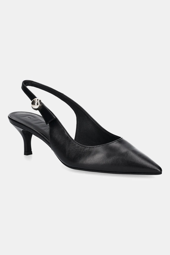 Kožené lodičky Furla Sfera Slingback přírodní kůže černá YJ07SFE.X30000.O6000