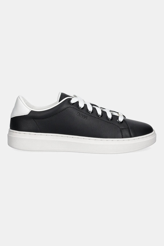 Usnjene superge BOSS Kieran 50548110.001 črna AW25