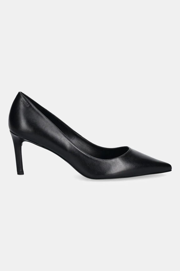Kožne gležnjače BOSS Gracey 50548540.001 crna SS26