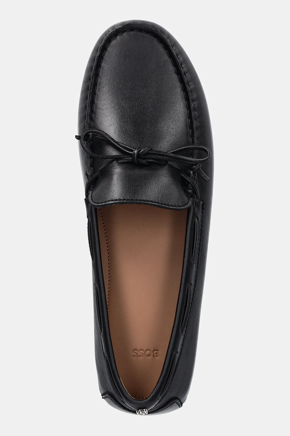 BOSS bőr mokaszin Roxanne fekete 50548639.001